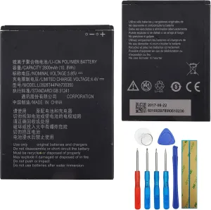 Replacement Battery Li3928T44P4h735350 Compatible with ZTE Q802T Avid Trio Z833 ZFIVE2 Z836BL Z837VL with Tools
