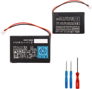 Replacement Battery OXY-003 OXY-001 Compatible with Nintendo Game Boy Micro GPNT-02 Y76NB01 with Tools
