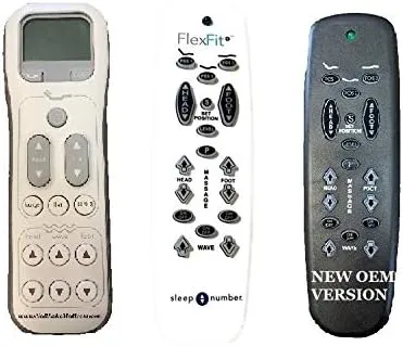 Replacement Control Black Model Compatible with Sleep Number Flex Fit Plus or Precision Comfort Adjustable Bed - New Black Non LCD Version- See Pics