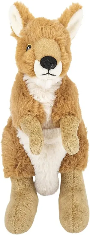 Rhode Island Novelty 7.5 Inch Soft Earth Safe Buddies Kangaroo Plush - One Per Order