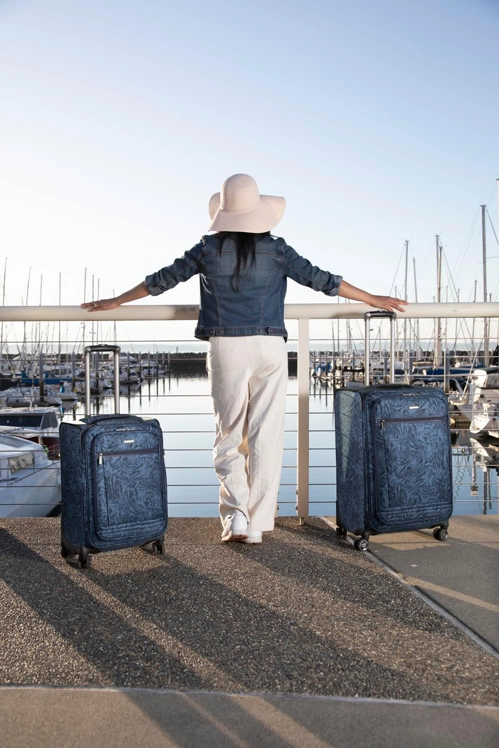Ricardo Beverly Hills Avalon Softside Carry-On Luggage Made with Sustainable 100% Recycled PET (rPET), Lightweight, Eco-Friendly Travel, Expandable, Dual Spinner Wheels, Serengeti Night, 20-inch