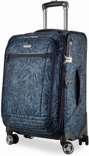 Ricardo Beverly Hills Avalon Softside Carry-On Luggage Made with Sustainable 100% Recycled PET (rPET), Lightweight, Eco-Friendly Travel, Expandable, Dual Spinner Wheels, Serengeti Night, 20-inch