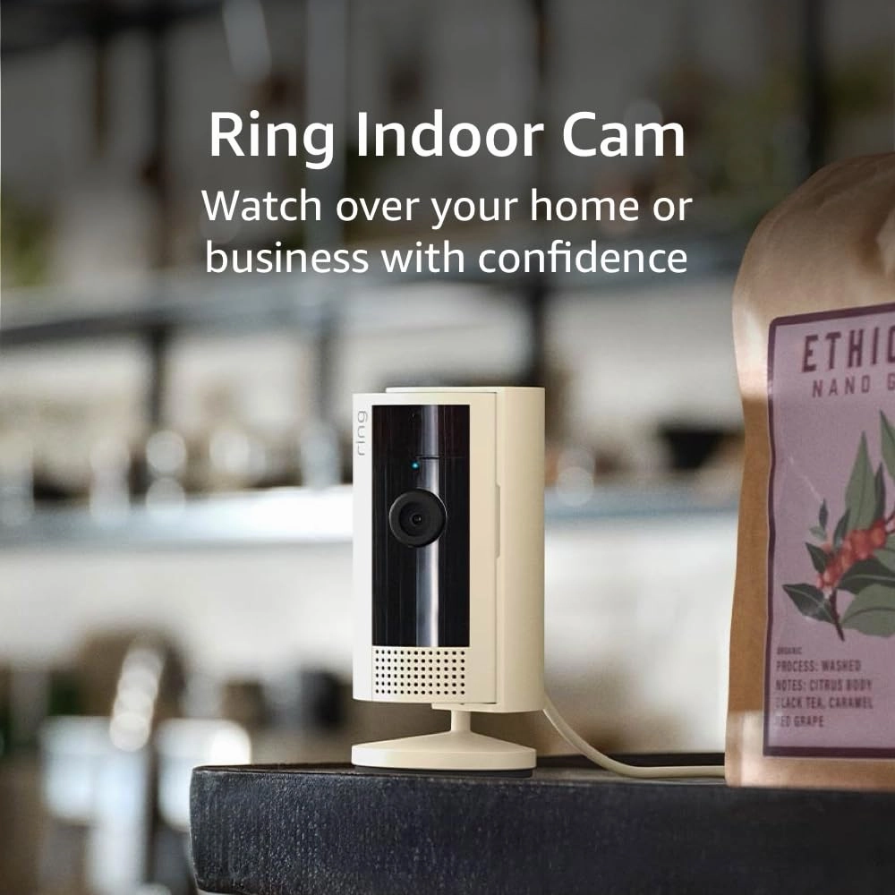 Ring Indoor Cam (newest model) — Home or business security in 1080p HD video, Starlight