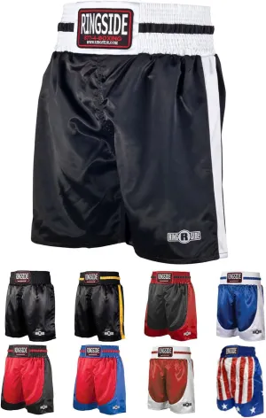 Ringside Pro-Style Boxing Trunks, Satin Shorts for Men and Women, Ideal for Boxing, MMA, Muay Thai