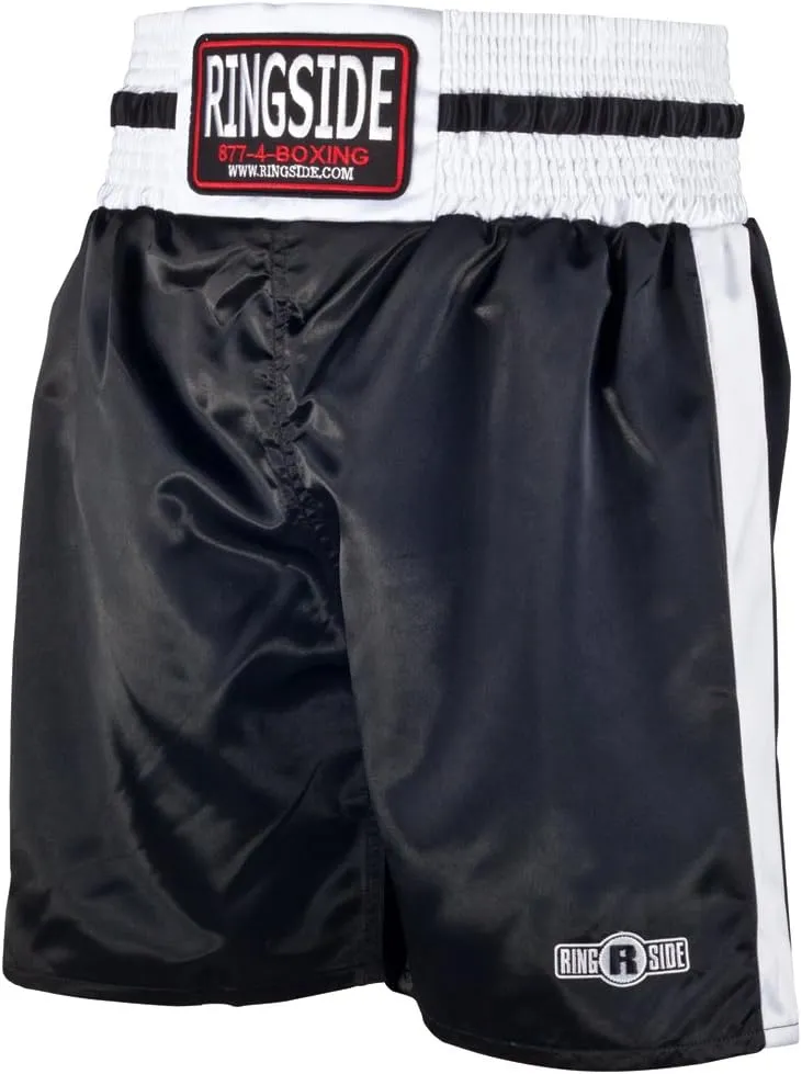 Ringside Pro-Style Boxing Trunks, Satin Shorts for Men and Women, Ideal for Boxing, MMA, Muay Thai