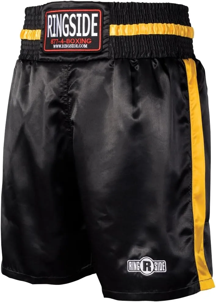 Ringside Pro-Style Boxing Trunks, Satin Shorts for Men and Women, Ideal for Boxing, MMA, Muay Thai