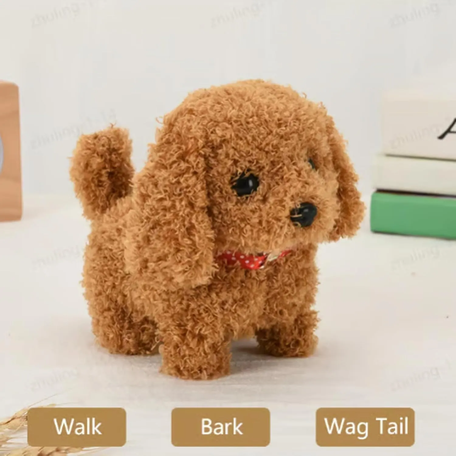 Robot Dog Realistic, My Realistic Robot Puppy for Adults, Nico Robo-t Puppy, Nicco Robo-t Dog, Rob-ot D-og Toy, Walking, Barking, Tail Wagging (E)