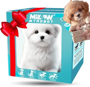 Robot Dog Realistic, My Realistic Robot Puppy for Adults, Nico Robo-t Puppy, Nicco Robo-t Dog, Rob-ot D-og Toy, Walking, Barking, Tail Wagging (E)