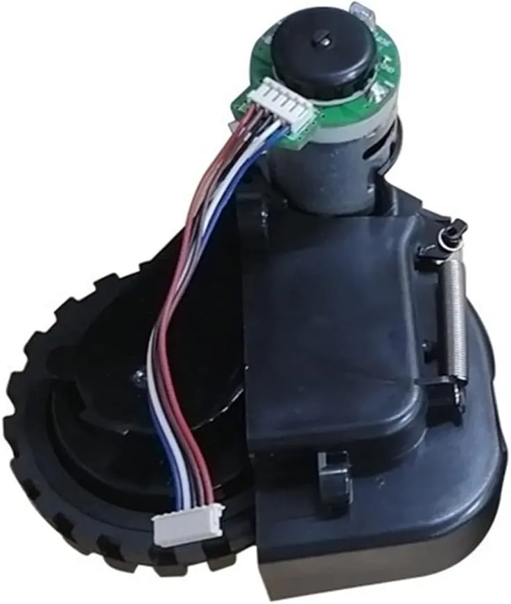 Robot Vacuum Cleaner Wheel Motor Assembly，Compatible for Puppyoo R30 Robotic Vacuum Cleaner Parts Replacement Accessories(Black R Wheel)