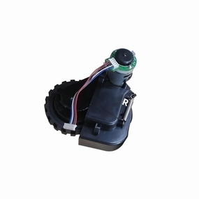 Robot Vacuum Cleaner Wheel Motor Assembly, Compatible for Puppyoo R30 Robotic Vacuum Cleaner Replacement Walking Wheel Drive Wheel Accessories(Black R Wheel)
