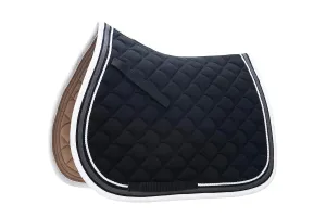 Roma Crescent All Purpose Saddle Pad, Black/Grey/White, Full