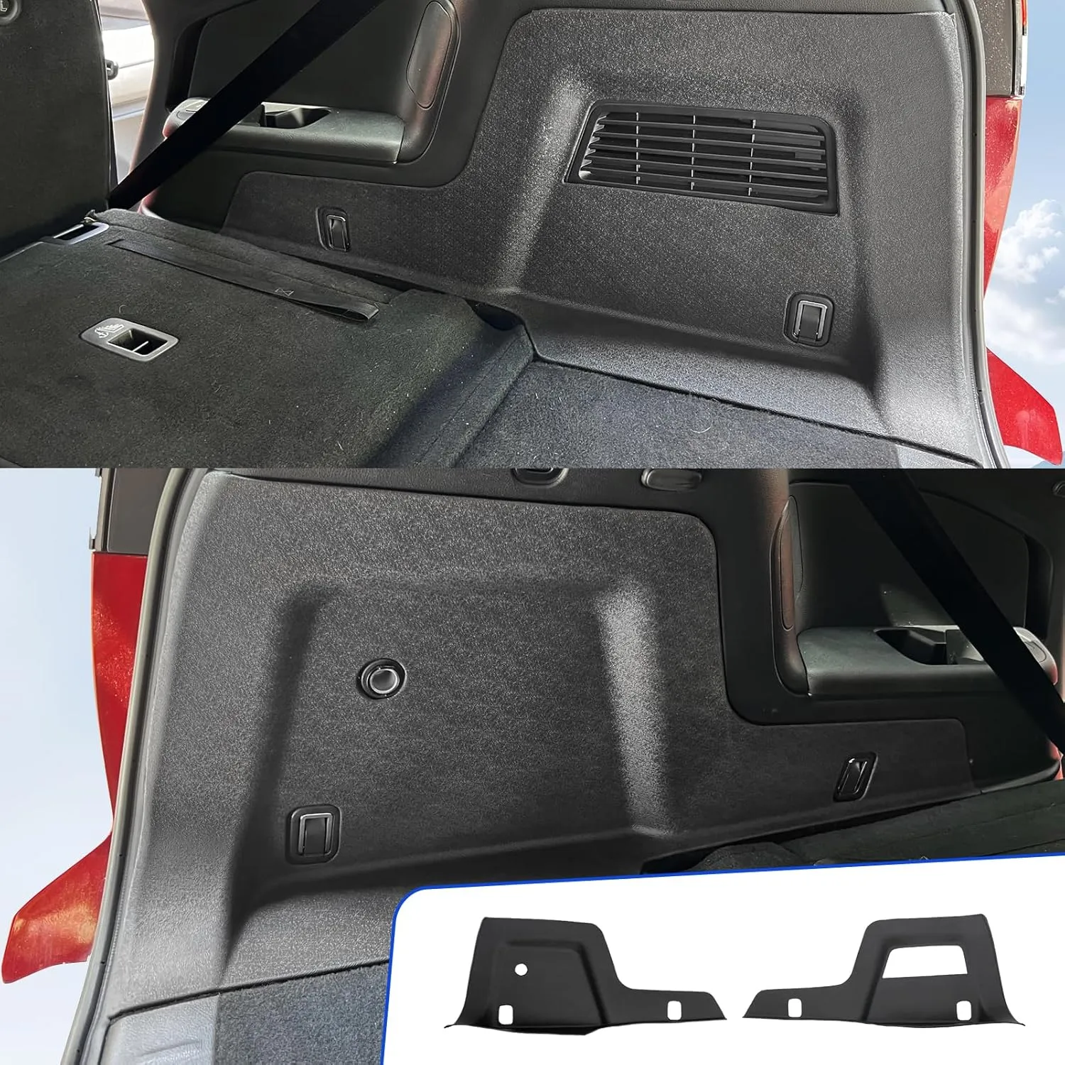 Rongtaod Cargo Side Mat Compatible with 2022 2023 2024 2025 Nissan Pathfinder TPE Cargo Liner Trunk Liner Trunk Side Wall Mat All Weather Pathfinder Accessories (Cargo Side Mat)