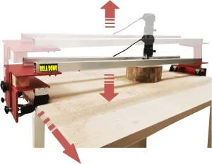 Router Sled,3 Axis Adjustable,Slab Flattening Mill,Slab Jig-Restricted Position,Router Sled for Woodworking
