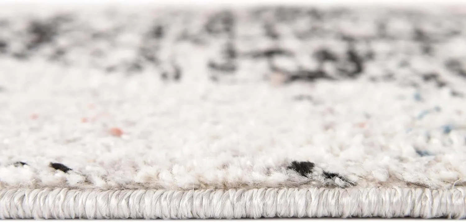 Rugs.com Aramis Collection Rug – 2' x 3' Ivory Medium Rug Perfect for Entryways, Kitchens, Breakfast Nooks, Accent Pieces