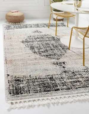 Rugs.com Aramis Collection Rug – 2' x 3' Ivory Medium Rug Perfect for Entryways, Kitchens, Breakfast Nooks, Accent Pieces