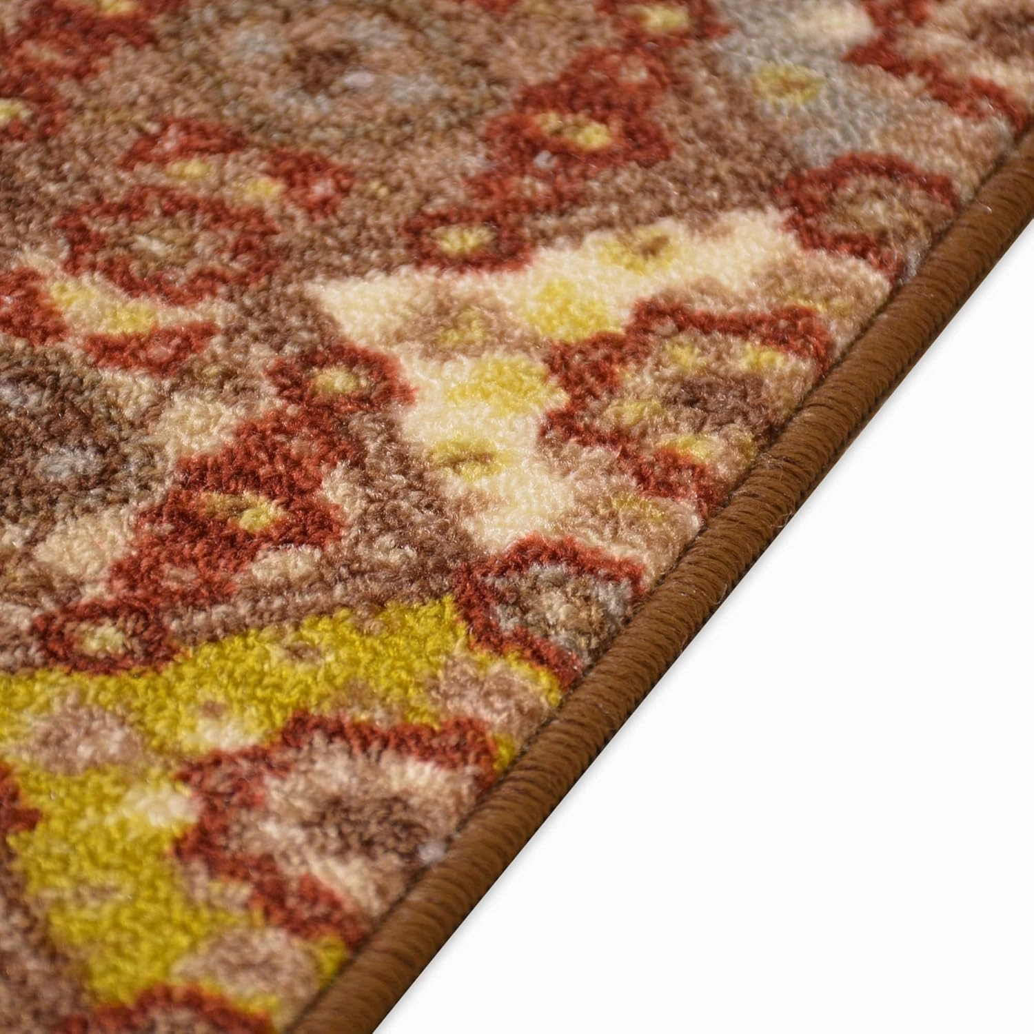 RugStylesOnline Stair Treads Skid Slip Resistant Backing Indoor Carpet Stair Treads Bakhtiari Persian Oriental Design Stair Tread 8 ½ inch x 26 ¼ inch (Set of 2, Taupe Multi Color)