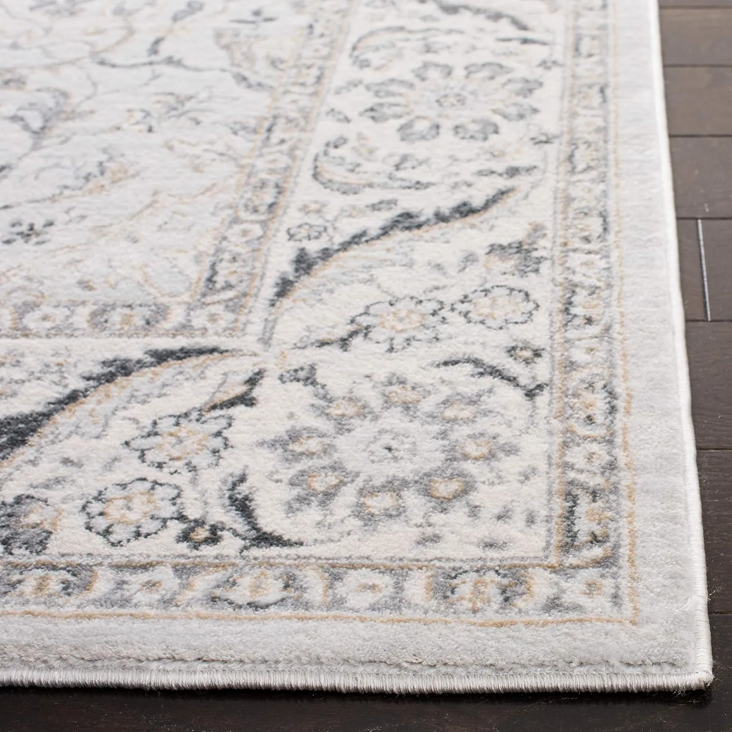 SAFAVIEH Area Rug 8x10 - Isabella Collection - Large - Light Grey & Cream, Oriental Design, Non-Shedding & Easy Cleaning, Ideal for Living Room, Bedroom, Office, Dining Space (ISA912F)