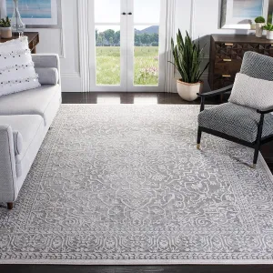 SAFAVIEH Area Rug 8x10 - Reflection Collection - Large - Dark Grey & Cream, Non-Shedding & Easy Cleaning, Ideal for Living Room, Bedroom, Office, Dining Space (RFT670B)