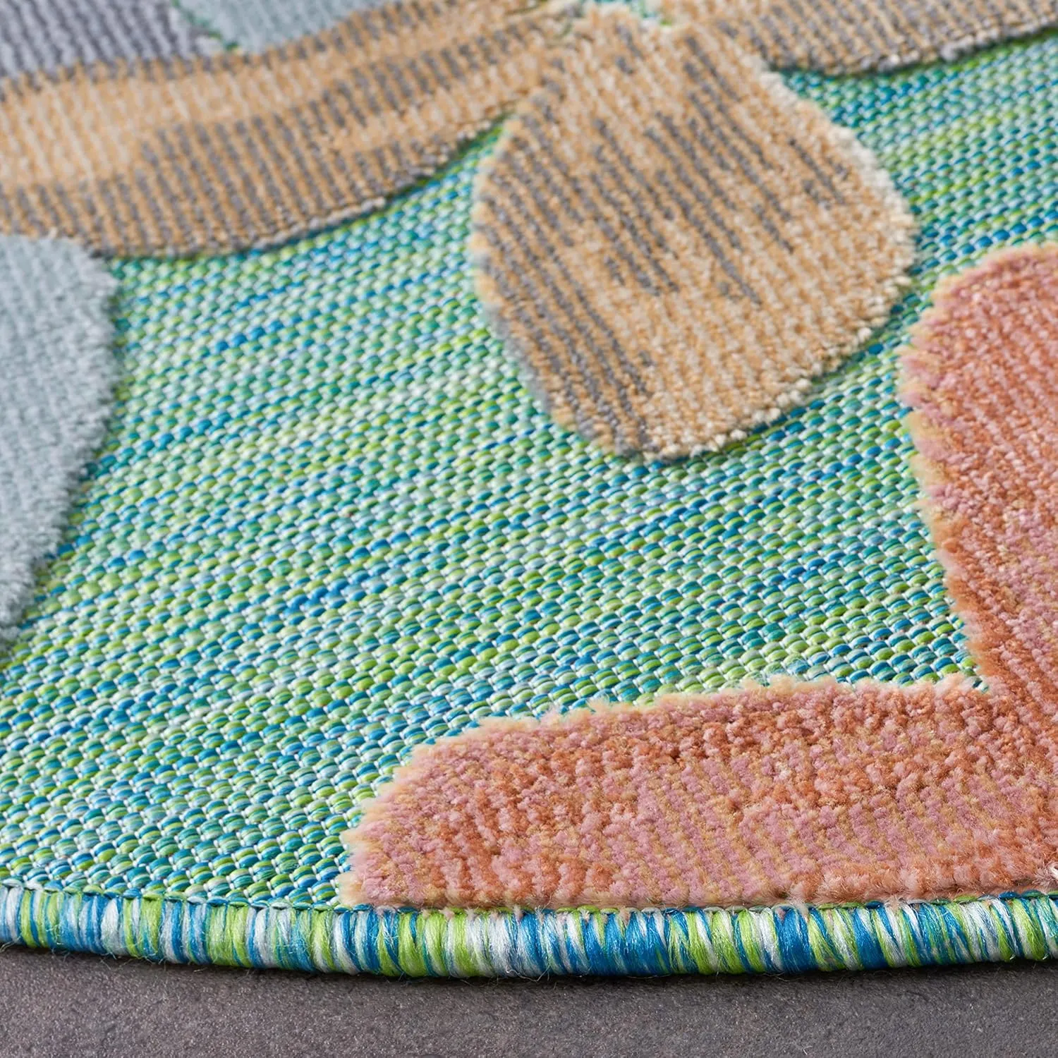 SAFAVIEH Cabana Collection Runner Rug - 2' x 10', Green & Rust, Indoor/Outdoor, Waterproof & Easy Cleaning, Ideal for Patio, Backyard, Mudroom (CBN454Y-210)