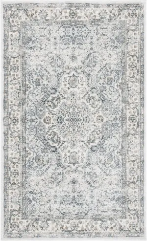 SAFAVIEH Isabella Collection Accent Rug - 2'2" x 5', Dark Grey & Cream, Oriental Design, Non-Shedding & Easy Care, Ideal for High Traffic Areas in Entryway, Living Room, Bedroom (ISA916H)