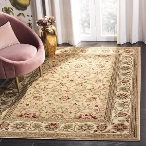 SAFAVIEH Lyndhurst Collection Area Rug - 5'3" x 7'6", Beige & Ivory, Traditional Oriental Design, Non-Shedding & Easy Care, Ideal for High Traffic Areas in Living Room, Bedroom (LNH212D)