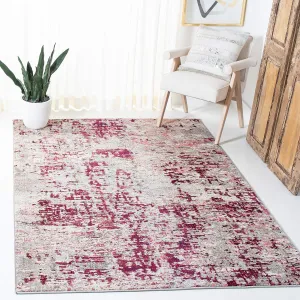 SAFAVIEH Madison Collection 8' x 10' BeigeWine MAD471C Modern Abstract Non-Shedding Living Room Bedroom Area Rug