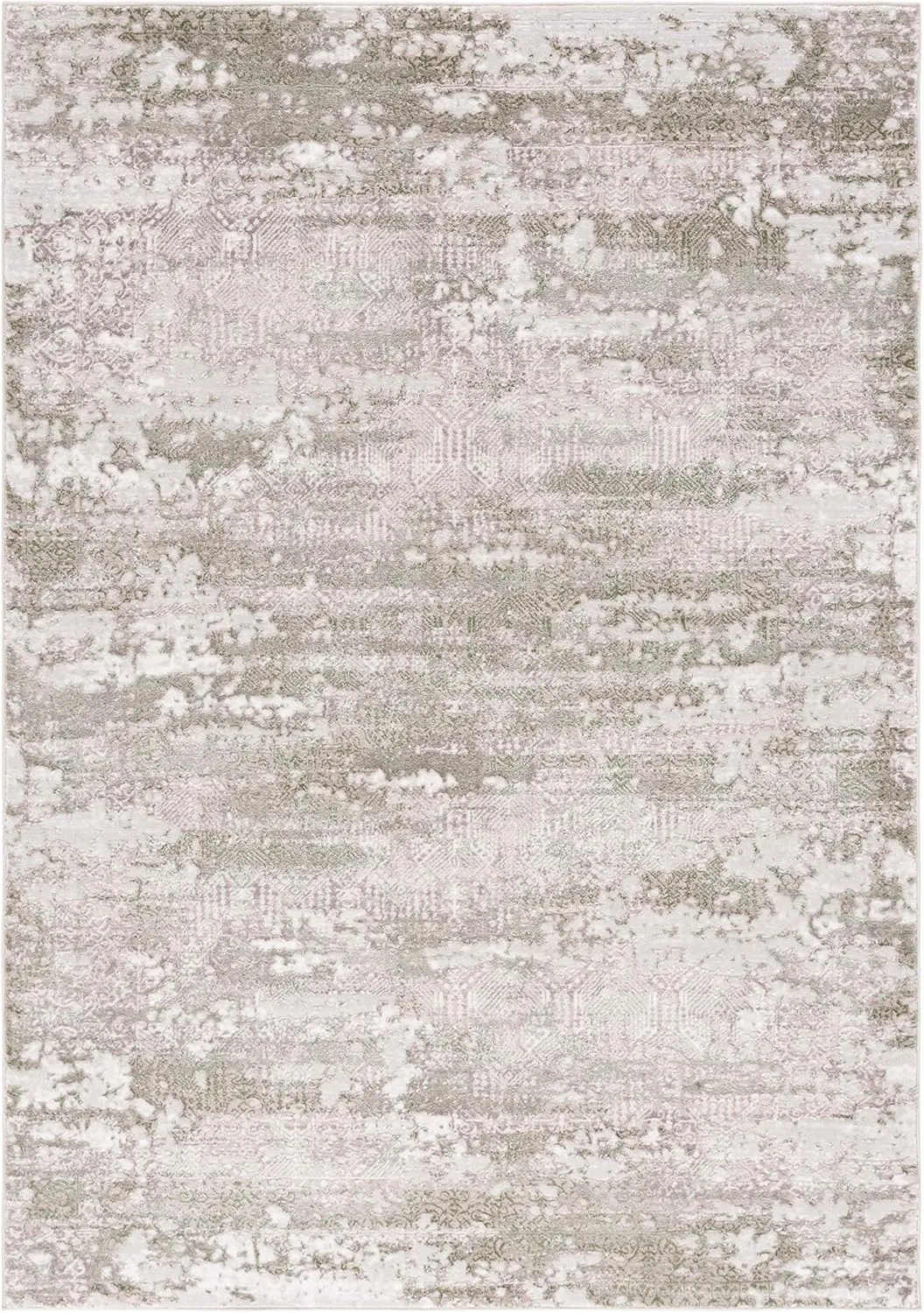 SAFAVIEH Meadow Collection Area Rug - 9' x 12', Beige & Sage, Modern Abstract Design, Non-Shedding & Easy Care, Ideal for High Traffic Areas in Living Room, Bedroom (MDW585C)