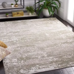 SAFAVIEH Meadow Collection Area Rug - 9' x 12', Beige & Sage, Modern Abstract Design, Non-Shedding & Easy Care, Ideal for High Traffic Areas in Living Room, Bedroom (MDW585C)