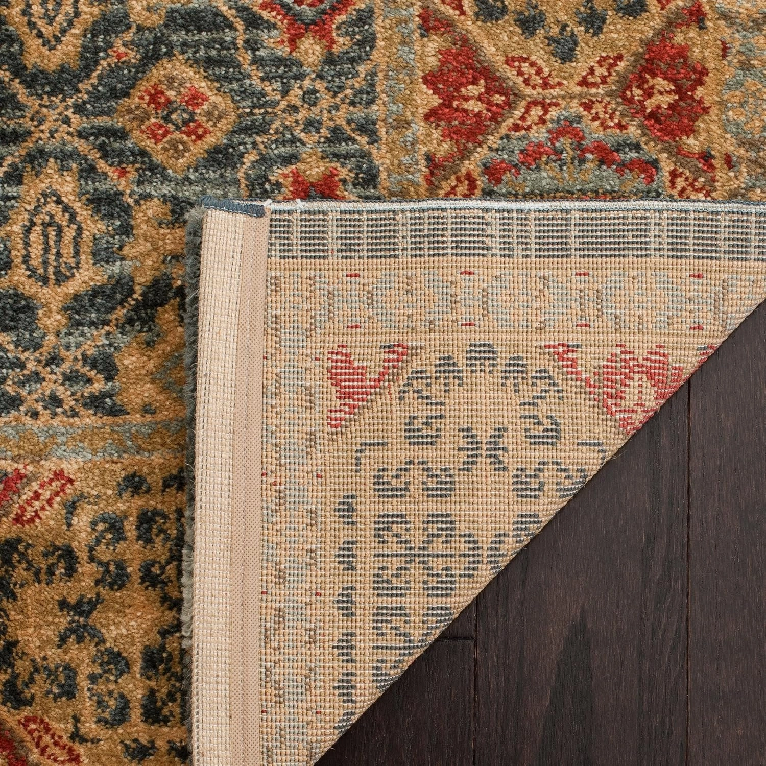 SAFAVIEH Mahal Collection Area Rug - 8' x 10', Light Blue & Red, Traditional Oriental Design, Non-Shedding & Easy Care, Ideal for High Traffic Areas in Living Room, Bedroom (MAH623K)