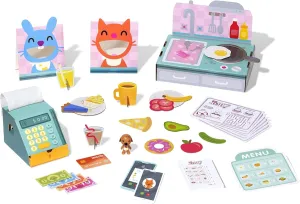 Sago Mini Pet Café Activity Box with Pretend Play Kitchen Toys, a Collectible Toy Figure, Kids Toys for Boys & Girls Ages 3 and up