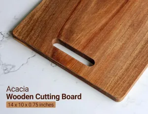 San Saba Texas Camping Souvenir Engraved Wooden Cutting Board 14" x 10" Acacia Wood Adventure Awaits Design