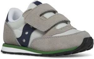 Saucony Jazz Hook & Loop Sneaker (Toddler/Little Kid), Grey/Navy/Green, 9 US Unisex