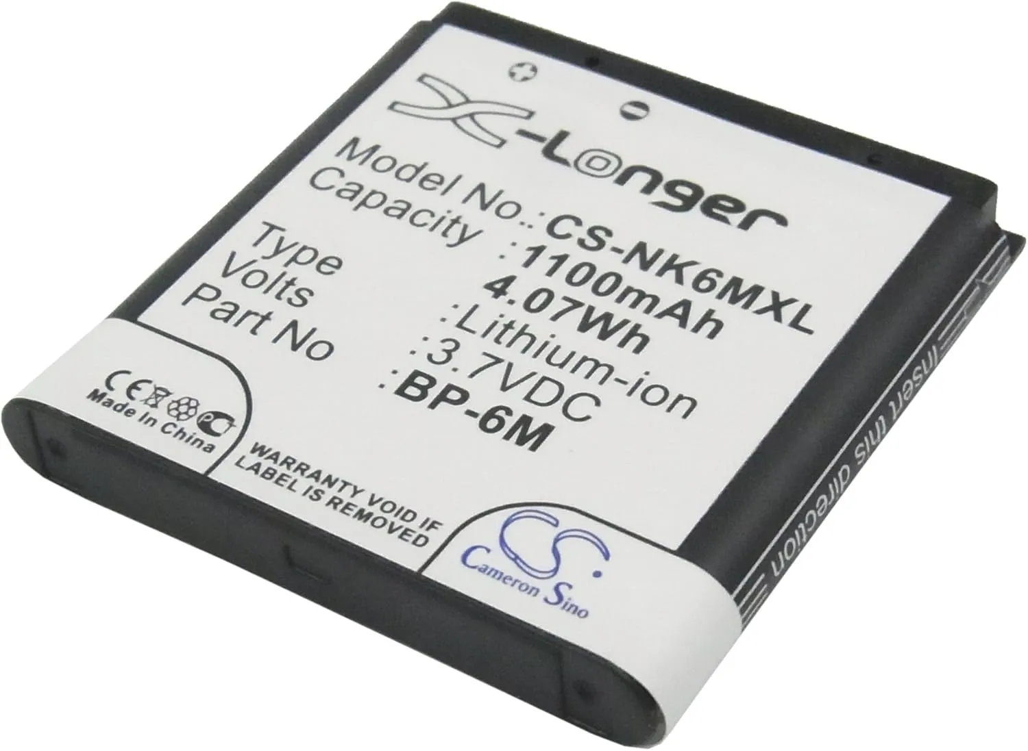 SEMEA Battery Replacement for Mobiado P/N: BP-6M-S, Lucido, Luminoso, Stealth