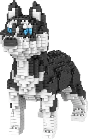 SEMKY Micro Mini Blocks Dog Series Husky Model Set, (900Pieces) -Building and Pet Toys Gifts for Kid and Adult