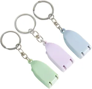Sewing Scissors 3pcs Travel Keychain Finger Nail Clipper Trimmer Nail Trimmer Cutter Toenail Scissors Fingernail Clippers for Purse Camping Car Bag Fabric Scissors