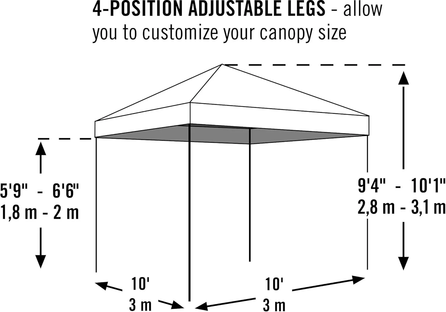ShelterLogic Easy Set-Up Straight Leg 50  UPF Protection Pop-Up Canopy with Roller Storage Bag for The Beach, Park, Tailgating, and Other Outdoor Activities