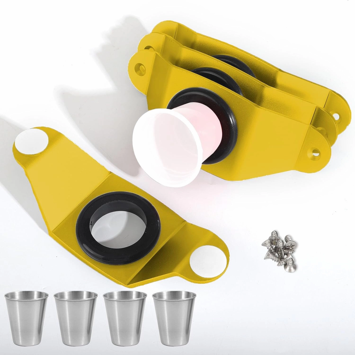 Shot Holder Ski Board DIY Mount Kit,Create Your Own Drinking Board with Wine Glass Holders and Shot Cups