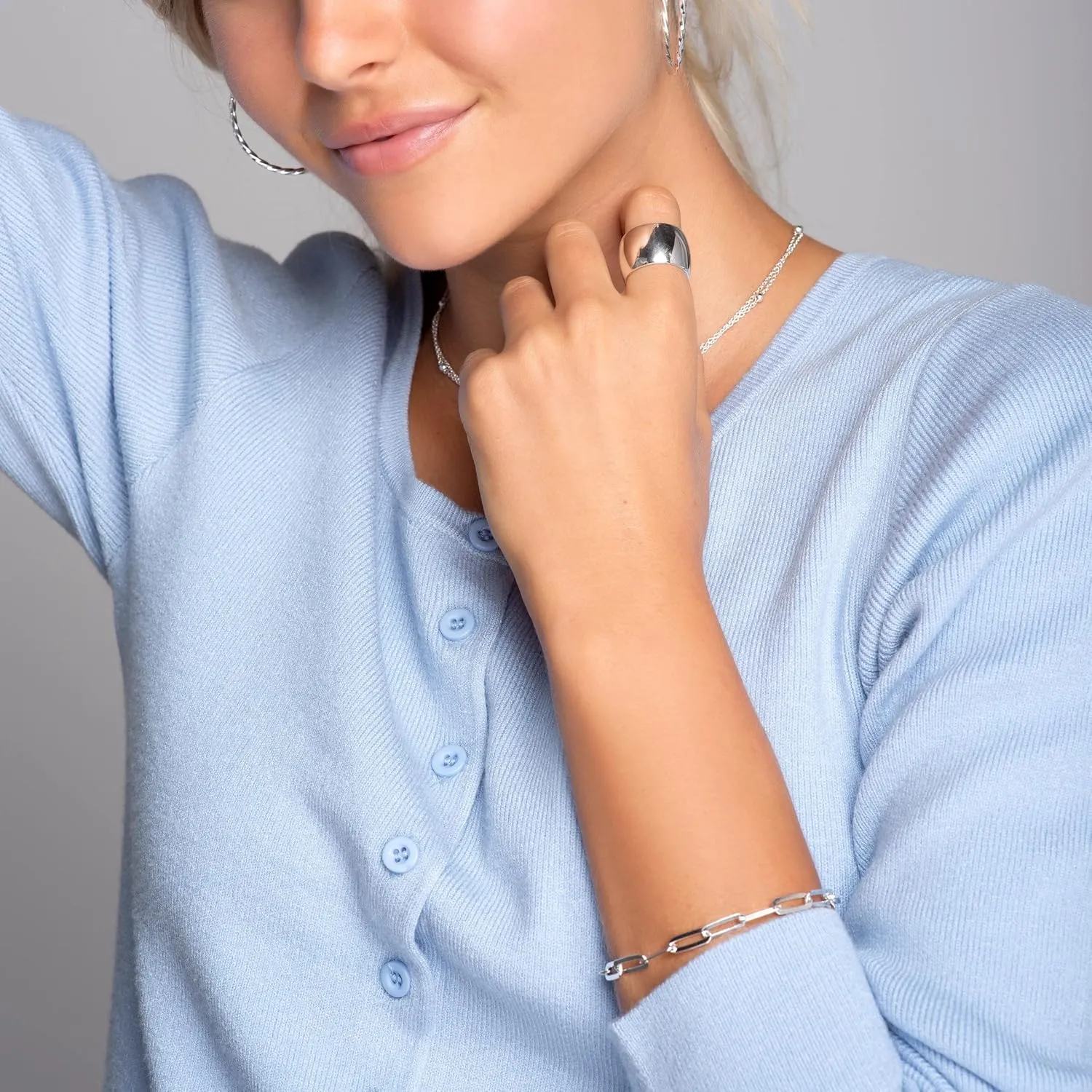 Silpada 'Cigar Cuff' Ring in Sterling Silver