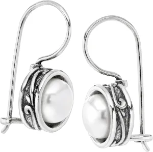 Silpada Pearl Drop Earrings for Women, Freshwater Cultured Pearl, .925 Sterling Silver, Jewelry Gift Ideas, 'Modern Fairytale', 8mm