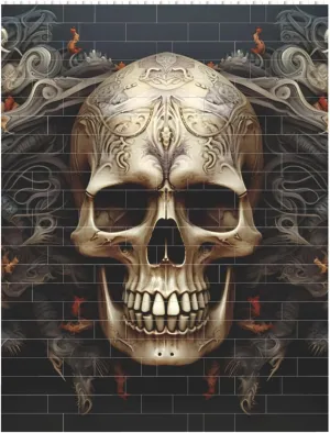 Skulls Building Block Puzzle Personalized Building Bricks for Adults Square Shaped Block Puzzle Building Brick Block Puzzles Valentine's Day Gifts for Home Decor Brick Puzzle