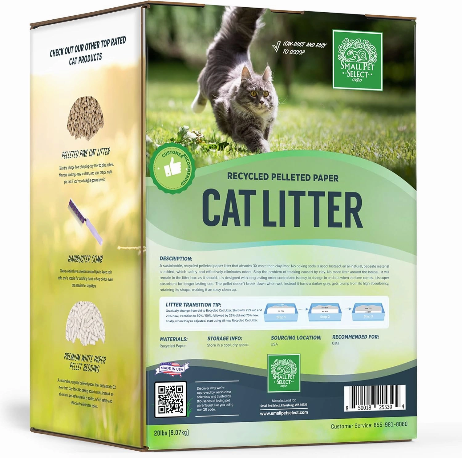 Small Pet Select-Recycled Pelleted Paper Cat Litter, 20lb
