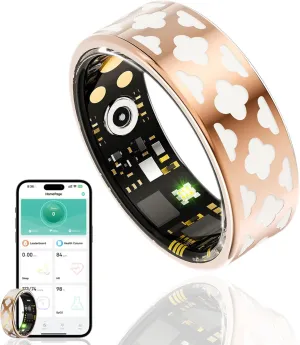 Smart Ring Health Tracker, Sleep Tracker Ring with Heart Rate, Waterproof Fitness Ring for Activity Monitoring/Steps/Distance/Calories, Air Gesture (11)