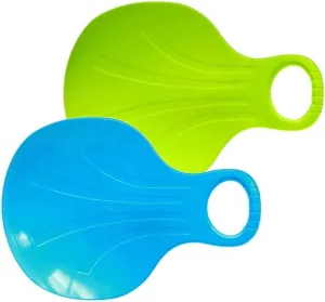 Snow Sled Board Plastic Snow Slider Bum Slippy Seat Snowboard Sled Sledge Skiing Board 2PCS Skate Fixed Shoulder Strap