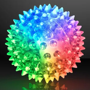 Soft Spike Flashing Light Up Bounce Balls (Set of 12)