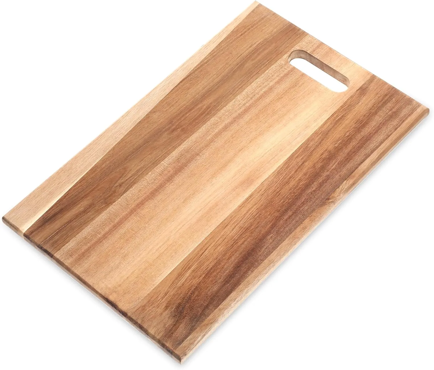 Solid Acacia Wood Cutting Boards for Kitchen 15.7"Lx 9.8"W Wooden Cutting Boards with Hand Grip Chopping Board for Kitchen, Wood Cutting Board for Meat, Vegetables, Cheese, Fruits and Charcuterie