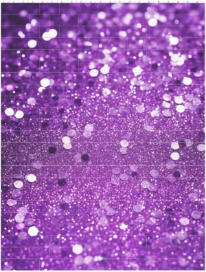 Sparkling Purple Glitter Building Block Puzzle Personalized Building Bricks for Adults Block Puzzle Building DIY Brick Block Puzzles Valentine's Day Gifts for Home Decor Brick Puzzle