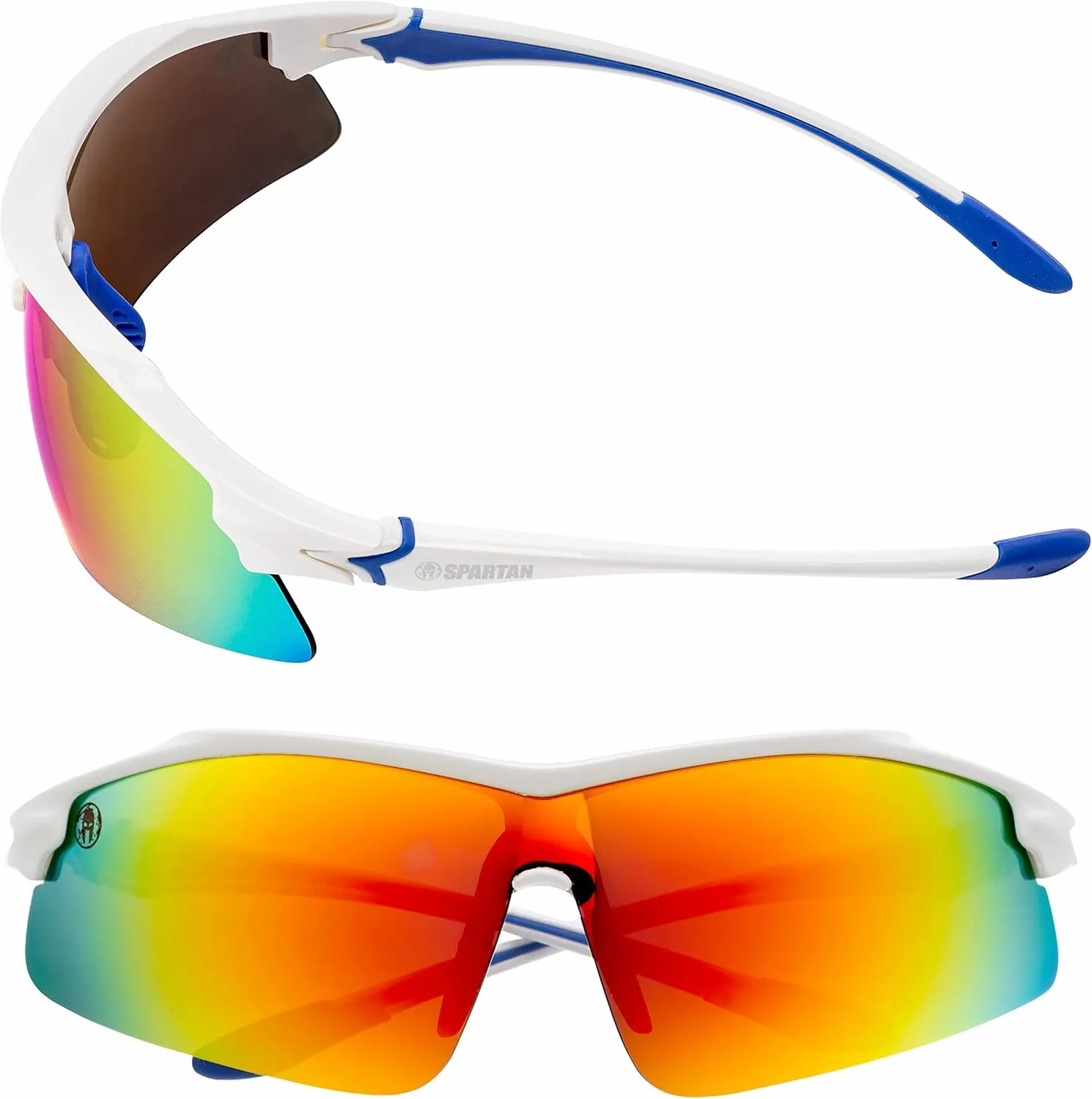 Spartan Pro Sunglasses - Impact Resistant - Polarized Lenses - UV Protected - Soft Pouch Included - TR 90 Frames