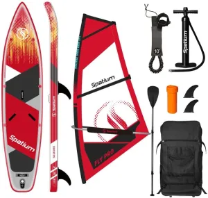 Spatium Paddleboard Sail Inflatable Windsurfing Board and Sail 5m²/6m² Inflatable Windsurf Sail with Sail Board for Newbie Friendly Windsurfer