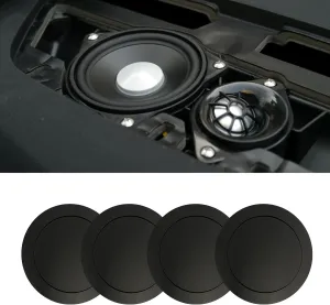 Speaker Foam Enhancer, 6.5" Self-Adhesive Speaker Noise Isolation Seal,5.53" X 7.67" Car Audio Bass Pads Universal for Cars (Black)