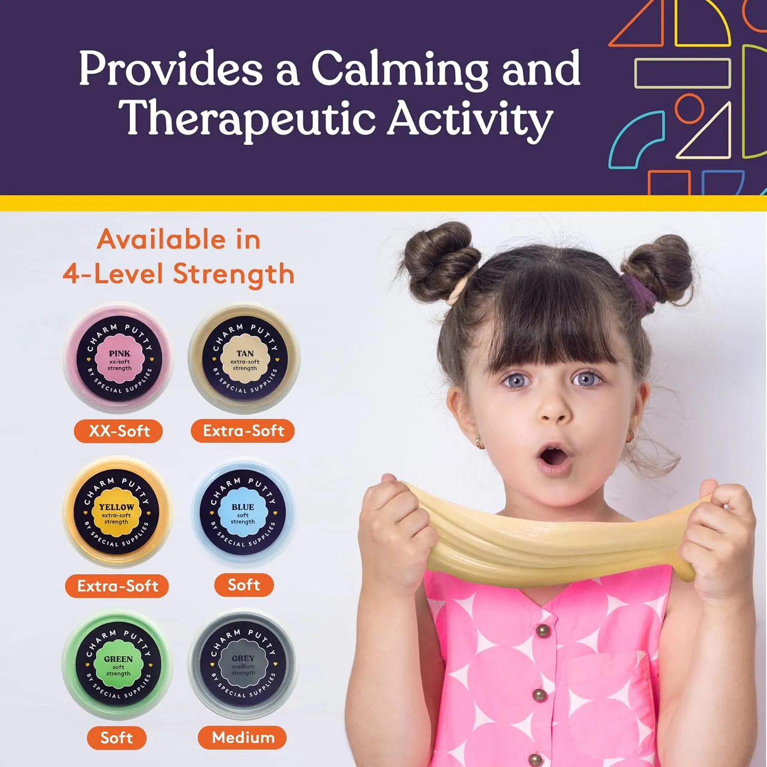 Special Supplies Sensory Therapy Putty for Kids and Adults with Cute Charms, Resistive Hand Exercise Stress Relief Therapy Putty (Beach)